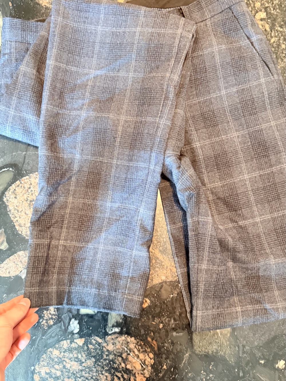 Ralph Lauren Gray Plaid Dress Pants